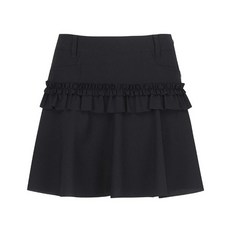 [백화점 정품] 세인트앤드류스 25 SS 여성 프릴 라인 플레어 큐롯 스커트 (821E2PC302BK)