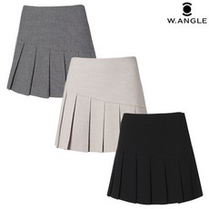 [와이드앵글] WWW22Q42 여성 CF 나디아 울라이크 플리츠 큐롯