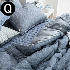 구니스토어 차렵이불 패드세트 퀸 네이비 패드스프레드 스프레드이불 침대요