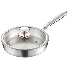 CookBuddy 스텐 후라이팬 인덕션 스텐팬 316 스테인리스 프라이팬, 1개, 26cm
