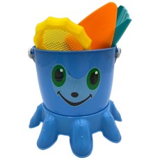 章魚筒沙灘玩具組 (6+2件套裝), 天空藍, 600g, 1個