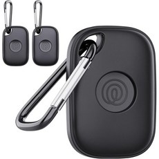 타일 라이프360 프로(2024) 블루투스 트래커용 DDJ 케이스 2개 세트 키체인 포함 소프트 실리콘 커버 홀더 키링 클립 GPS 아이태그 찾기 액세서리 애완동물 가방, 타일 라이프360 프로(2024) 블루투스 트래커용 D