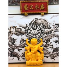 鑫水 列位眾神9公分 白身神像 3D列印模型, 1個, 三頭六臂座山頭