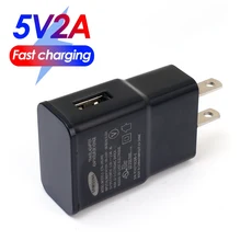 호환5V 2A 충전기 고속 여행 벽 USB Note20 10 9 8 S20 S9 전원 어댑터 EU 미국 플러그, 01 5V용, 04 US-BLACK