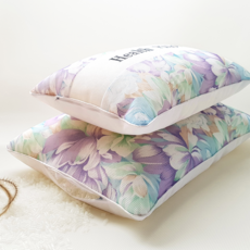 네모라인 국내생산 더 단단한 플라워(경질) 바이오 칩 베개, 바이올렛, 1개