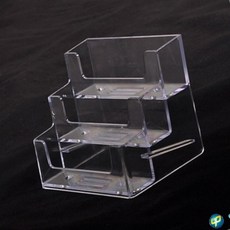 명함꽂이 3단 98x80x67mm 명함박스 명함통 커피숍 음식점 명함집 정리함