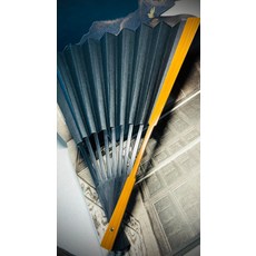 丁新春 琴方頭型摺扇, 如圖所示, 1個