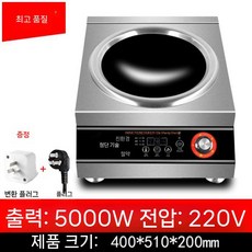 대형 하이라이트 대용량 인덕션 평면형 캠핑 전기레인지, 5000W, A. 5000W 오목면송전환플러그
