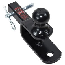 TOPTOW ATV/UTV 트레일러 히치 견인 볼 마운트 2인치 볼 클레비스 핀 1 1/4인치 리시버 장착 가능