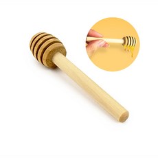 더문샵 꿀떠먹는 우드 허니디퍼 우드허니디퍼 꿀스푼스틱 꿀수저 꿀뜨는도구 나무꿀스푼