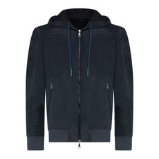 프랜지스콜렉션 후드 레더 재킷