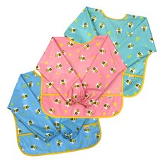 유아동 방수 앞치마꿀벌 긴팔 가운 미술, 꿀벌(스카이)