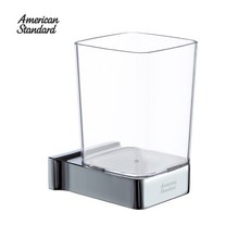 큐브P 크롬 욕실 양치 컵 홀더 컵대 FH0600 화장실 악세사리 아메리칸스탠다드, 큐브P 크롬 컵&amp;홀더FH0600, 1개, 실버