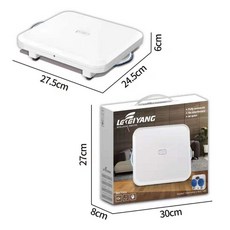 LEXI YANG 智能拖地機器人 乾濕兩用雙輪擦拖 家用自動清潔機 27.5x24.5x6cm, YS01白色