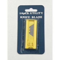 台灣製梯型10片安全盒裝美工刀片，t型美工刀片t型刀片梯型刀片, 1個