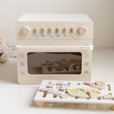 냉장고 장난감 주방놀이기구 싱크대 역할 세트 교구, 크림 오븐, 1개