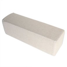 쇼파 팔걸이 스펀지 다용도 베개 침대용 사각형 쿠션 화이트 인테리어, 리넨 라이트베이지