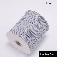 1/1.5mm 칠 로프 실 끈 왁스 코드 용품 보석 꼬임 만들기 면 10m 가죽 팔찌 구슬 2mm 마크라메 공예, 1개, 15 grey