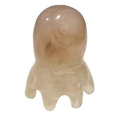 章魚按摩梳 按摩梳 章魚頭 肩頸按摩 梳子 頭部按摩器 JJ0842, 咖啡, 1個