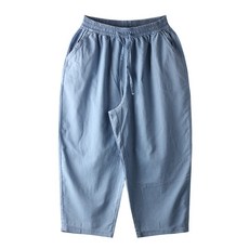 애니진 여성 여름 커브드 와이드핏 배기 밴딩 청바지 0358