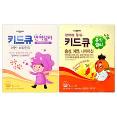 일동제약 키드큐 면역젤리 40포 + 홍삼젤리 40포 어린이 종합영양제, 600g, 1개