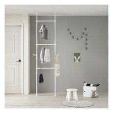 [왕자행거] 왕자 네오스페이스 미니3단행거_화이트_827_cp, 상세 설명 참조