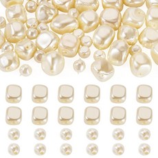 PAND &ahall 50피스 담수 진주 비즈 3-7mm 천연 양식 불규칙한 너겟 감자 원석 주얼리 제작용 DIY 팔찌 목걸이 귀걸이(라이트 골드) 166777, PAND &ahall 50피스 담수 진주 비즈 3-7m