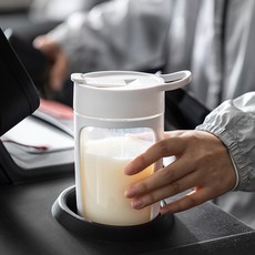 EQURA무선 쉐이크텀블러 650ml, 화이트, 1개