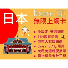 Docomo (IIJ) 日本無限上網卡, 七日吃到飽