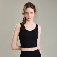 QUEEN YOGA瑜伽短版美背運動背心（內含胸墊）