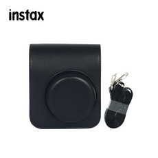 인스탁스 미니41 전용 가죽 케이스 가방 (스트랩 포함) / Mini41 가방, 1개, 블랙