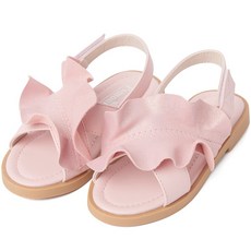 J's mom 女童抽褶織帶墊涼鞋 JD808