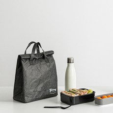 큐어스 야미 직장인 도시락가방 YUMMY 보온보냉 방수 쿨러백 보냉가방, 블랙, 2L