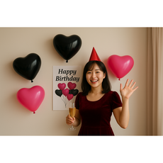 블랙핑크 생일포스터 A3+하트풍선세트, 2번