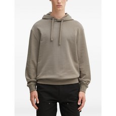 휴고 드로스트링 로고 디테일 후디