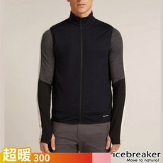 Icebreaker 男 Descender RealFleece 美麗諾羊毛刷毛保暖背心