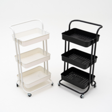 리빙오보제 트롤리 3단, 화이트