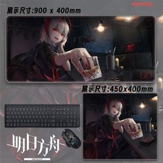 명일방주 동인 주문제작 마우스 패드 키보드 장패드 두께 3mm, 패턴 25, 800x300mm