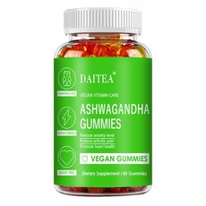 Ashwagandha Gummies - 일상 웰빙 지원 활력 있는 라이프스타일을 위한 허브 보충제 균형 잡힌 생활 습관 지원 식물성 성분 함유, 2개, 60정