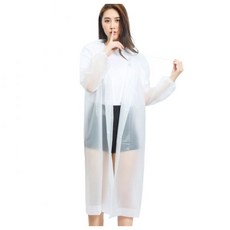 레인코트 비바람차단 야외활동용 레이니 남녀공용 손목밴딩 우비(화이트)