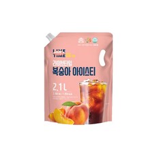 [태웅] 라이브타임 복숭아 아이스티 2.1L, 3개