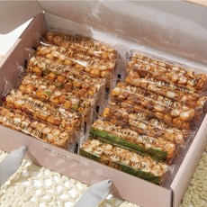 말랑~ 쫀득! 올망스 오란다 플레인 강정 (소 12개입 - 핑크 상자), 12개, 20g