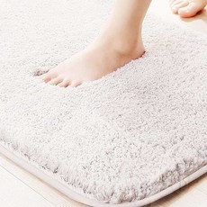 오드픽 욕실발매트 발판, 장모발매트50x80 핑크
