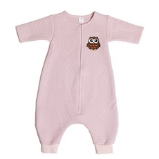 Alstro 心貓頭鷹長袖套色嬰兒兒童絎縫長袖睡衣睡衣家居服