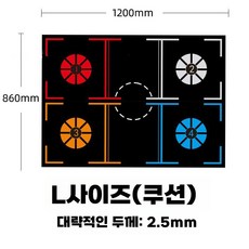농구 훈련 매트 발 실내 방음 소음 실외 수비 감소 표시, 스타일A