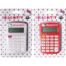 E-MORE Hello Kitty 隨身型8位元計算機 KT-8, 紅色, 1個