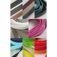 [세아퀼트] 폴리 웨이빙 가방끈 1cm 19컬러 (1마), 밤색, 1개