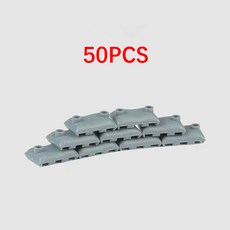 레고호환부품 50PCS MOC 군사 샌드백 빌딩 블록 호환 WW2 군인 무기 DIY 육군 장면 부품 소년 장난감 선물, [02] 50sandbag-grey