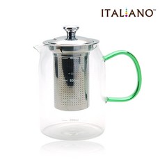 보고 이탈리아노 유리 티 포트 900ml, 혼합 색상