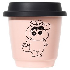 엠토이 짱구는 못말려 세라믹 커피컵 215ml, 핑크, 1개